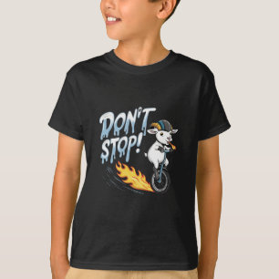 Camiseta Una cabra montando un monociclo