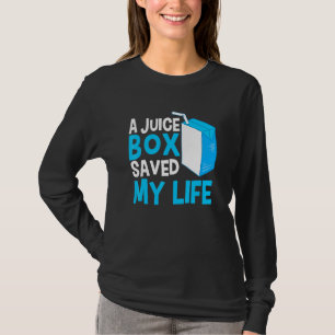 Camiseta Una caja de jugo salvó mi vida Diabeti, guerrera d