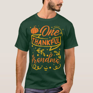 Camiseta Una Calabaza De Abuela Agradecida En El Otoño Sale
