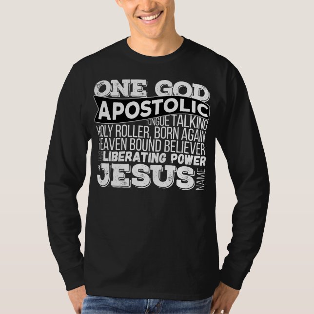 Camiseta Una canción apostólica de Dios (Anverso)