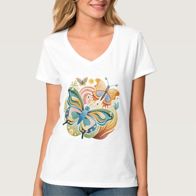 Camiseta Una Canción De Mariposas (Anverso)