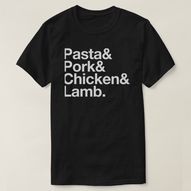 Camiseta Una canción temática de Feed Phil The Art of Pasta (Diseño del anverso)