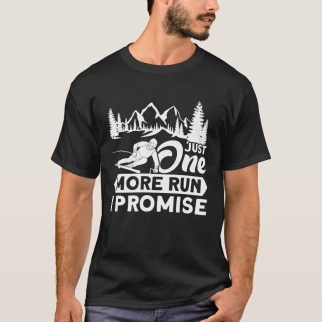 Camiseta Una carrera más Prometo Esquiar (Anverso)