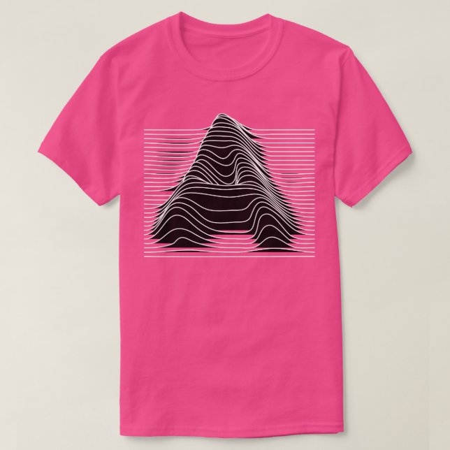Camiseta Una carta de líneas (Diseño del anverso)