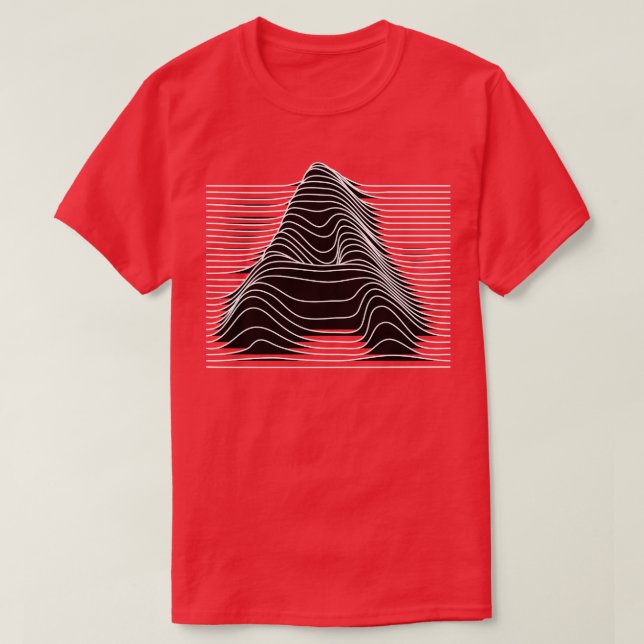 Camiseta Una carta de líneas (Diseño del anverso)