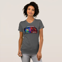 Camiseta Una Casa Dividida Cartoon Panel Dividido