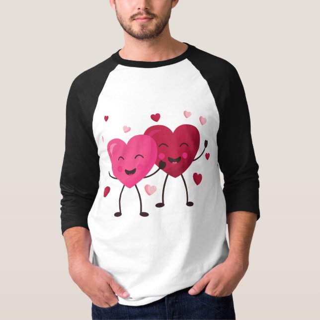 Camiseta Una celebración de diseño gráfico de la alegría ❤️ (Anverso)