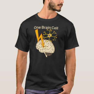 Camiseta una célula cerebral -mente roja-