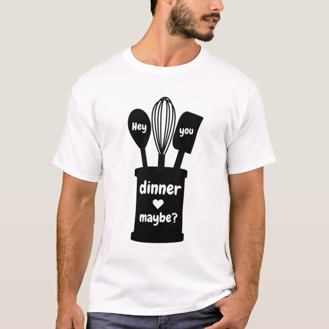 Camiseta Una cena divertida (Anverso)