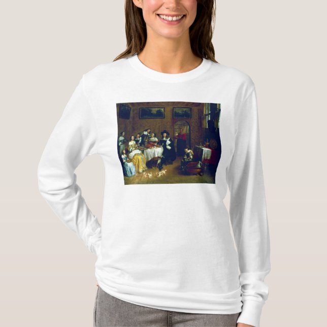 Camiseta Una cena noble de la familia (Anverso)