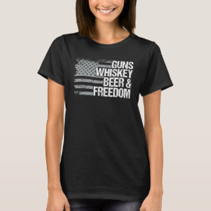 Camiseta Una cerveza de Whiskey y una veterana estrella nor