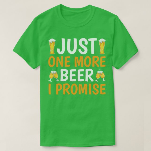 Camiseta Una cerveza más, lo prometo (Diseño del anverso)