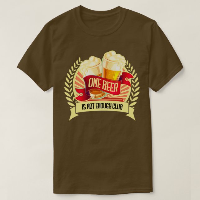 Camiseta Una cerveza no es suficiente club 2 (Diseño del anverso)