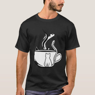 Camiseta Una cerveza perfecta: gato blanco y negro