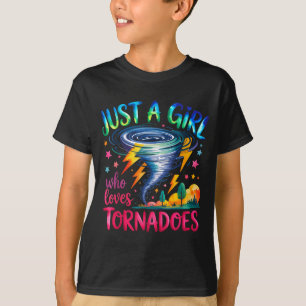 Camiseta Una chica ama los tornados Cazadora del tiempo Met