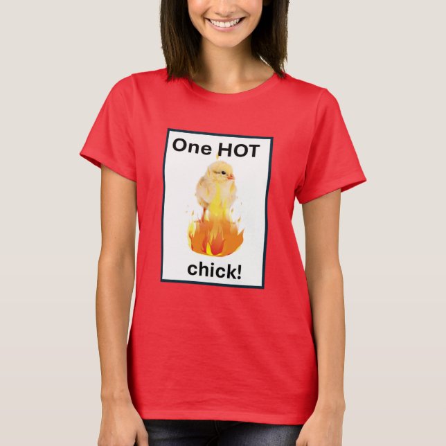 Camiseta Una chica caliente (Anverso)