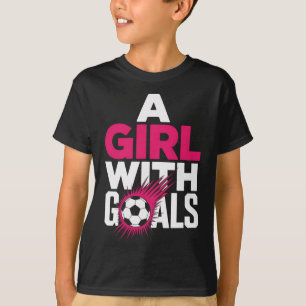 Camiseta Una chica con objetivos motivó a jugadoras de fútb