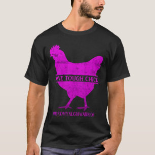 Camiseta Una chica dura guerrera de fibromialgia - concienc