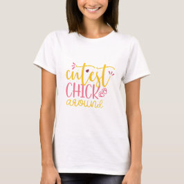 Camiseta Una chica más guapa, divertida y simple