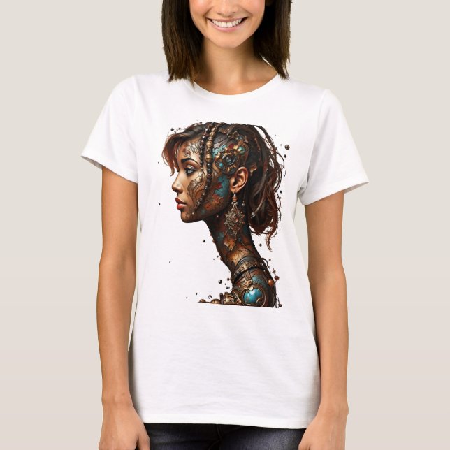 Camiseta Una chica morena (Anverso)