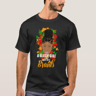 Camiseta Una Chica negra y sus trenzas en una caja de memes
