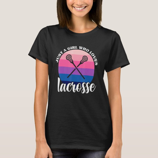 Camiseta Una Chica que ama a las mujeres de Lacrosse Lax La (Anverso)