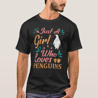 Camiseta Una Chica que ama a las mujeres pingüinas