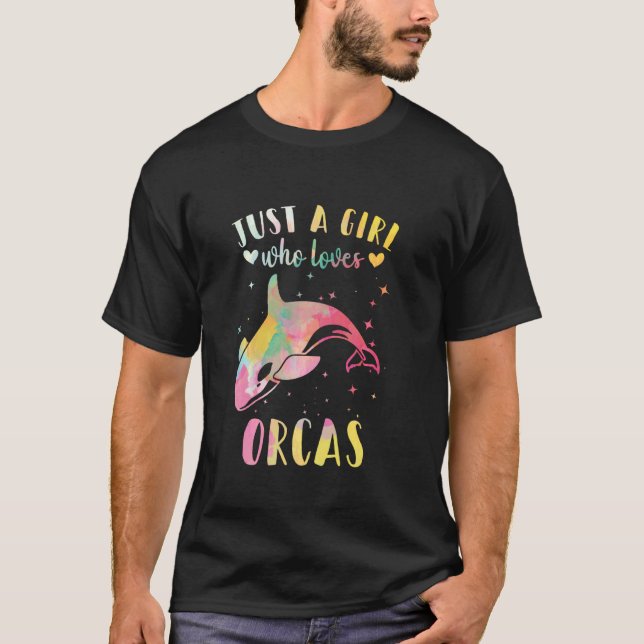 Camiseta Una Chica que ama a las orcas (Anverso)