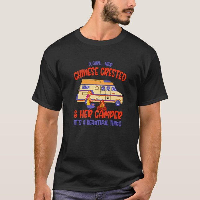 Camiseta Una Chica Su Cristales Chinos Y Su Perro De Puff D (Anverso)
