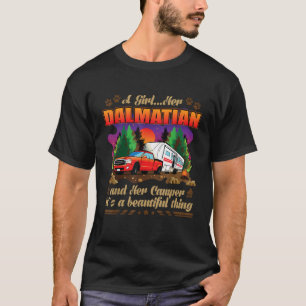 Camiseta Una Chica su dálmata y sus amantes del perro de ca
