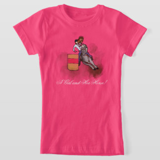 Camiseta ¡Una Chica y su caballo!
