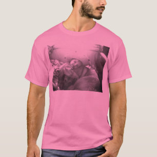 Camiseta Una chica y su perro foto de B&W