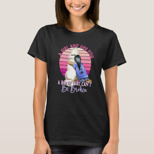 Camiseta Una Chica y su perro un bono que no puede ser un p