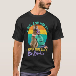Camiseta Una Chica y su perro un bono que no puede ser un p