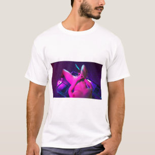 Camiseta Una chica y una pistola - Impresión artística