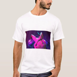 Camiseta Una chica y una pistola - Impresión artística