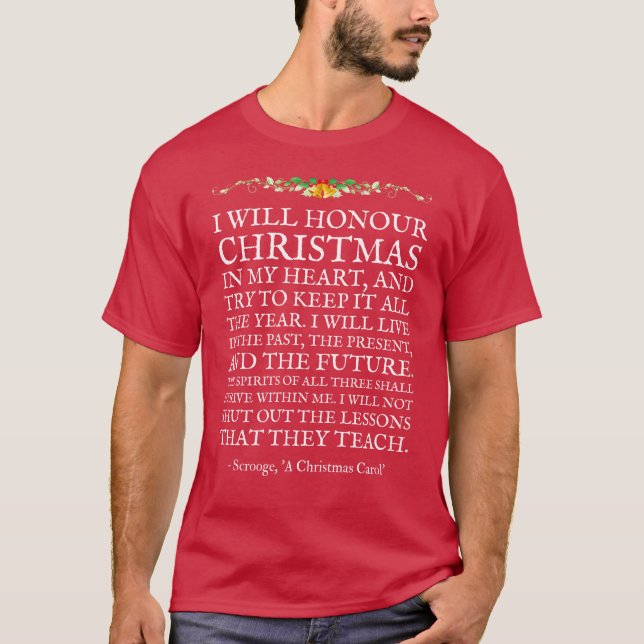 Camiseta Una cita de Carol Scrooge para los Navidades Charl (Anverso)