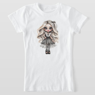 Camiseta Una Colección de Diseños de Halloween de una Chica