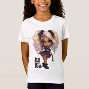 Camiseta Una Colección de Diseños de Halloween de una Chica
