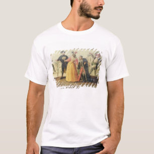 Camiseta Una compañía de Commedia Dell'Arte antes de un