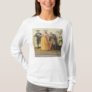 Camiseta Una compañía de Commedia Dell'Arte antes de un