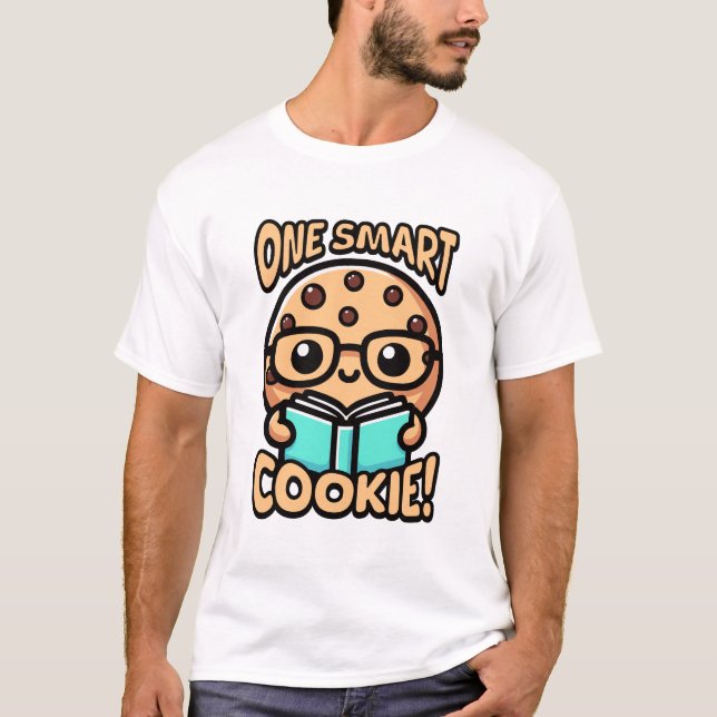 Camiseta ¡Una Cookie Inteligente! Cute Cookie Pun (Anverso)