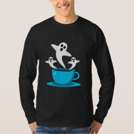 Camiseta Una copa de café para fumar fantasma