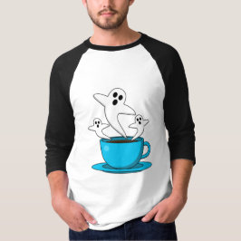 Camiseta Una copa de café para fumar fantasma