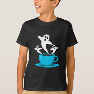 Camiseta Una copa de café para fumar fantasma