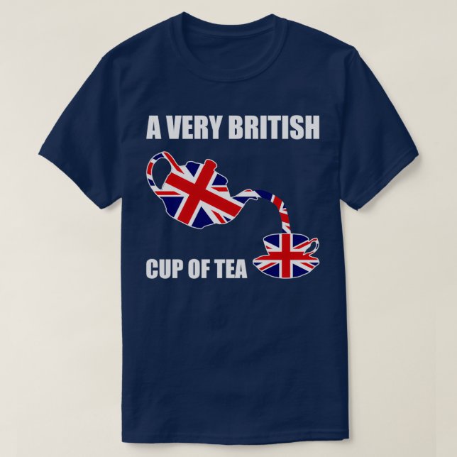 Camiseta Una Copa De Té Muy Británica (Diseño del anverso)