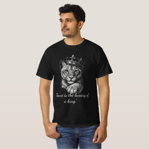 Camiseta Una Corona de León Vintage de Rey