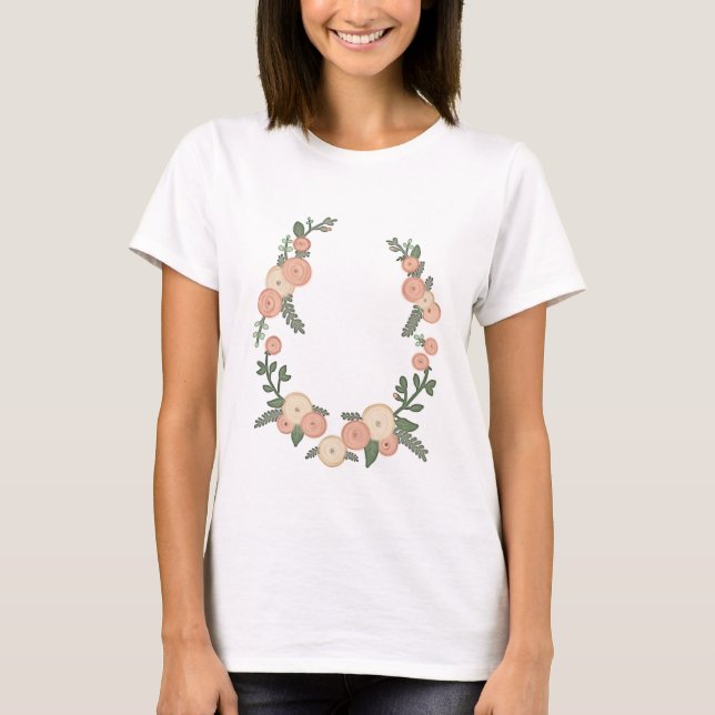 Camiseta Una corona rosa (Anverso)
