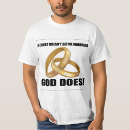 Camiseta Una corte no define a dios de la boda hace