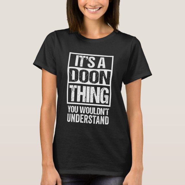 Camiseta Una cosa de Doon que no entenderías Belfast Downp (Anverso)